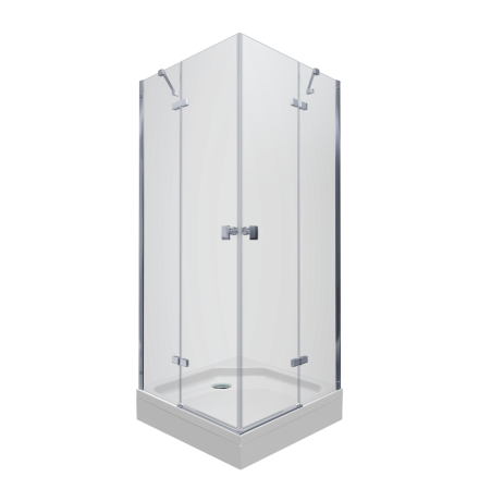 Душевой уголок Triton Дельта Хром А1 90х90 с поддоном (000001856)