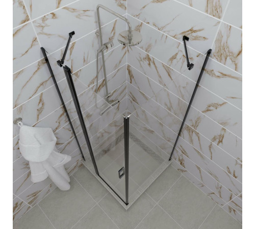 Душевой уголок Triton Йота Блэк А1 90х90 без поддона (000001850)