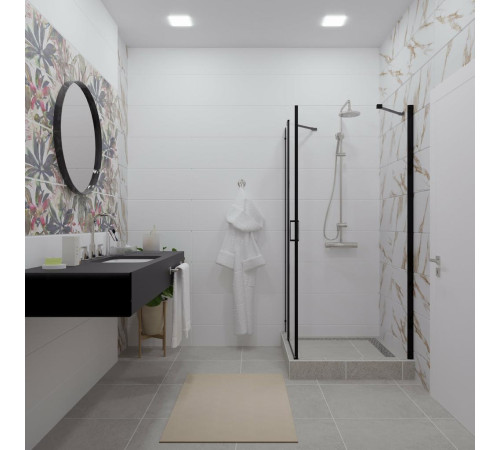 Душевой уголок Triton Йота Блэк А1 90х90 без поддона (000001850)