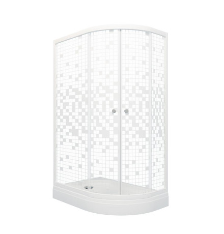Душевой уголок Triton Коралл А1 (мозаика) 120х80 левый с поддоном (000000762)