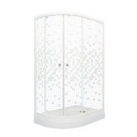 Душевой уголок Triton Коралл А1 (мозаика) 120х80 правый с поддоном (000000763)