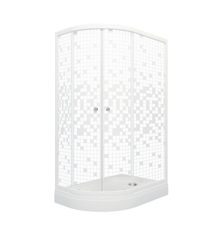 Душевой уголок Triton Коралл А1 (мозаика) 120х80 правый с поддоном (000000763)