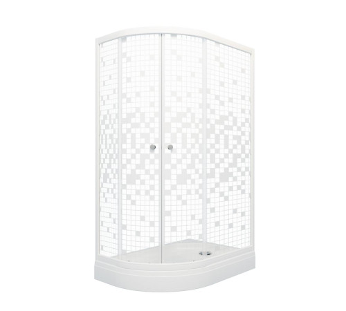 Душевой уголок Triton Коралл А1 (мозаика) 120х80 правый с поддоном (000000763)