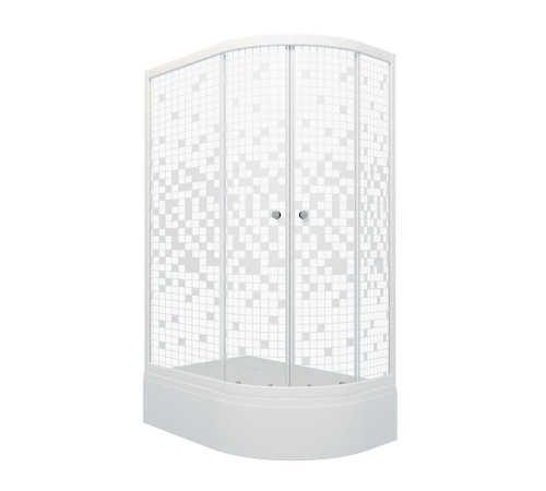 Душевой уголок Triton Коралл В1 (мозаика) 120х80 левый с поддоном (000000764)