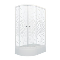 Душевой уголок Triton Коралл В1 (мозаика) 120х80 правый с поддоном (000000765)