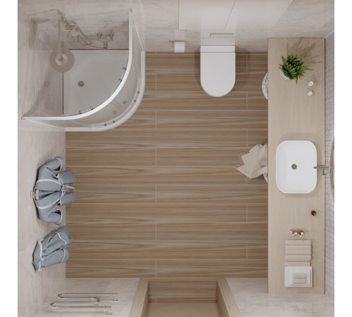 Душевой уголок Triton Лайт А1 (градиент) 100x100 с поддоном (000000218)