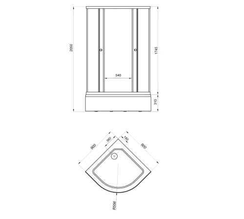 Душевой уголок Triton Мозаика В1 90x90 с поддоном (000000208)