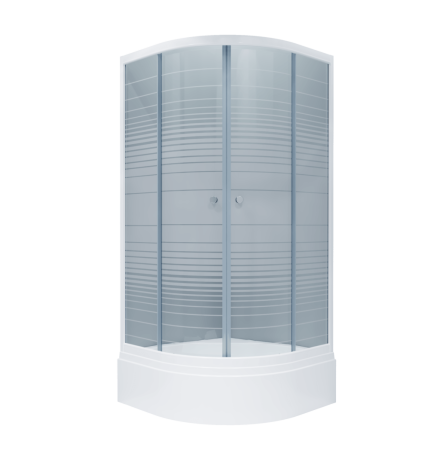 Душевой уголок Triton Полосы В1 100x100 с поддоном (000000223)