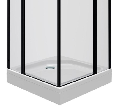 Душевой уголок Triton Тау Блэк А1 90х90 с поддоном (000001857)