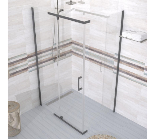 Душевой уголок Triton Терра Графит 120х90 без поддона (000003365)