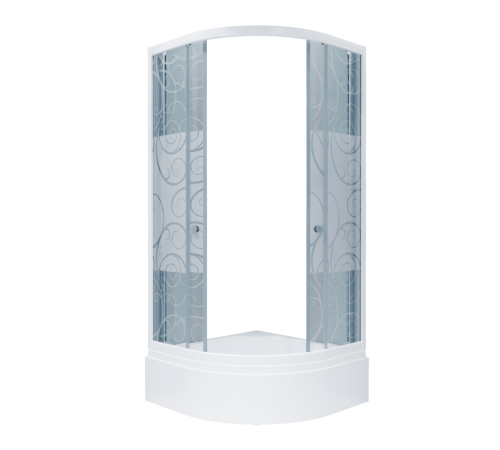 Душевой уголок Triton Узоры В1 90x90 с поддоном (000000209)