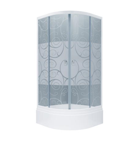 Душевой уголок Triton Узоры В1 90x90 с поддоном (000000209)