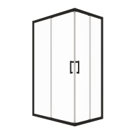 Душевой уголок Triton Фикс-Блэк 120x80 (000003076)