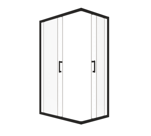 Душевой уголок Triton Фикс-Блэк 120x90 (000003460)