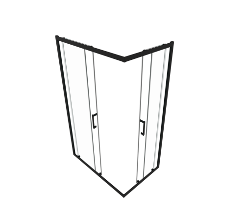 Душевой уголок Triton Фикс-Блэк 120x90 (000003460)