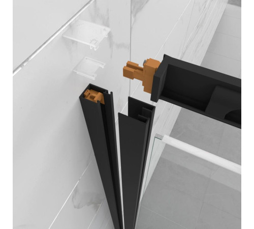 Душевой уголок Triton Фикс-Блэк 120x90 (000003460)