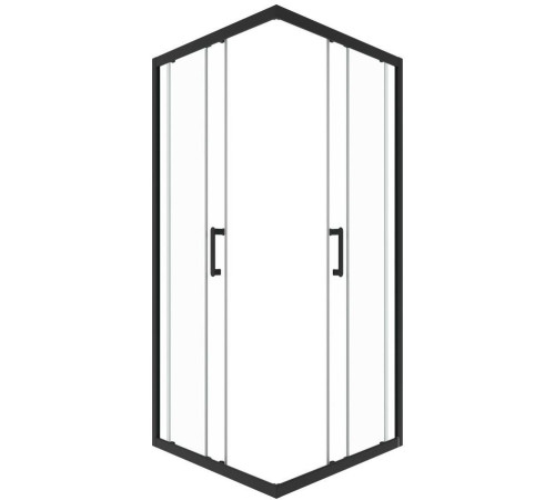 Душевой уголок Triton Фикс-Блэк 80x80 (000003433)