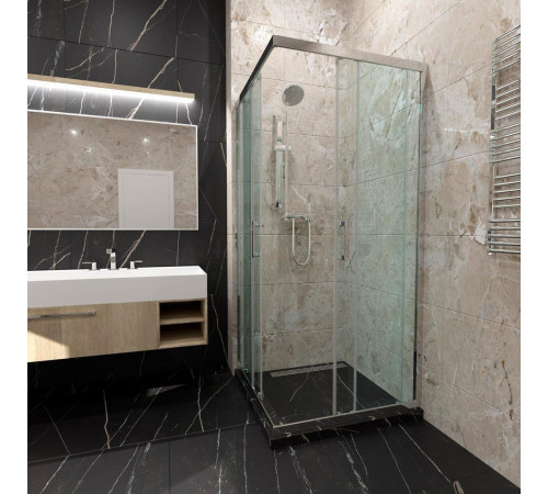 Душевой уголок Triton Фикс-Хром 80x80 (000003432)