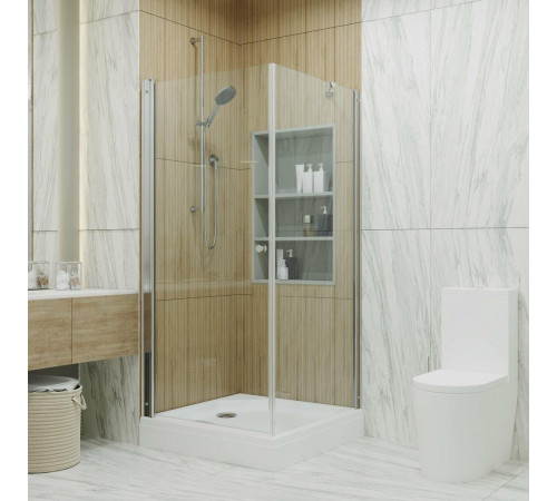 Душевой уголок Triton Форта Хром А1 90х90 с поддоном (000001916)