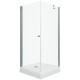 Душевой уголок Triton Форта Хром А1 90х90 с поддоном (000001916)