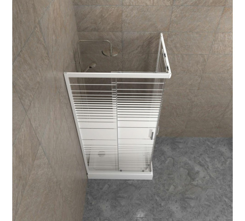 Душевой уголок Triton Фьюжн А1 (полосы) 100x80 (000000858)