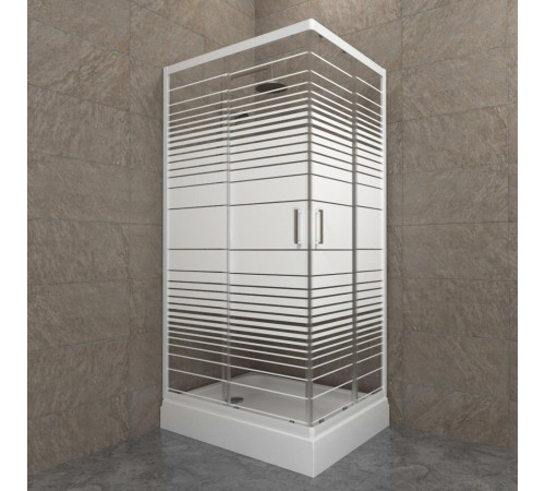 Душевой уголок Triton Фьюжн А1 (полосы) 100x80 (000000858)