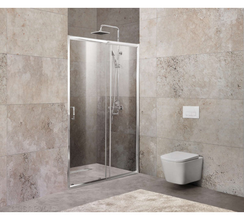 Душевая дверь BELBAGNO UNIQUE-BF-1-120/135-C-Cr