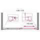 Душевая дверь BELBAGNO UNIQUE-BF-1-120/135-C-Cr