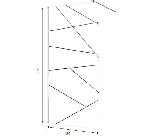 Душевая стенка Cerutti PICK T120 (120x190)
