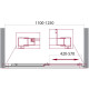Душевая дверь BELBAGNO UNIQUE-BF-1-110/125-P-Cr