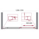 Душевая дверь BELBAGNO UNIQUE-BF-1-120/135-P-Cr
