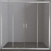 Душевая дверь BELBAGNO UNIQUE-BF-2-150/180-C-Cr