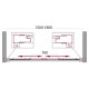 Душевая дверь BELBAGNO UNIQUE-BF-2-150/180-C-Cr