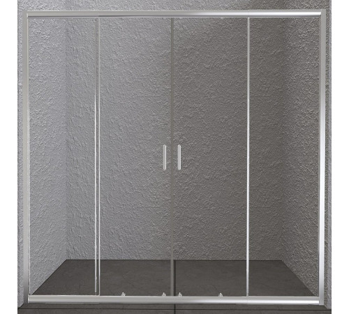Душевая дверь BELBAGNO UNIQUE-BF-2-150/180-C-Cr