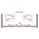 Душевая дверь BELBAGNO UNIQUE-BF-2-150/180-P-Cr
