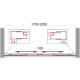 Душевая дверь BELBAGNO UNIQUE-BF-2-170/200-P-Cr