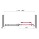 Душевая дверь BELBAGNO UNO-BF-1-135-C-Cr