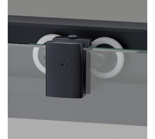 Душевая дверь RGW PA-016B (350801612-24) 120х195  черный профиль матовое стекло