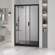 Душевая дверь RGW PA-016B (350801612-24) 120х195  черный профиль матовое стекло