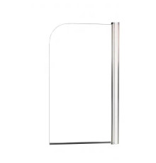 Стеклянная душевая шторка для ванны River BAIKAL  (10000001616)   75*130 хромированный профиль прозрачное стекло