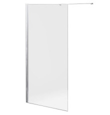 Стеклянная душевая шторка для ванны WeltWasser WW100 100G1-80  (10000001226)   80*150 хромированный профиль прозрачное стекло