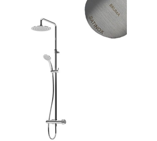 Душевая стойка Bruma Lusitano 1072821ST Satinox  ультра тонкая