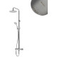 Душевая стойка Bruma Lusitano 1072821ST Satinox  ультра тонкая