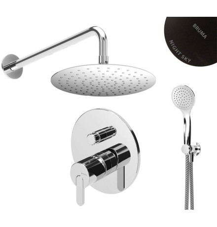 Душевая система скрытого монтажа Bruma Adagio Set 1455264NS+1455916NS+ 1671301NS Night Sky (3 в 1)