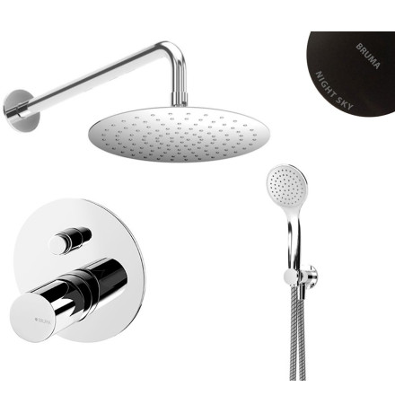Душевая система скрытого монтажа Bruma Adagio Set 1455264NS+1455916NS+1931301NS Night Sky (3 в 1)