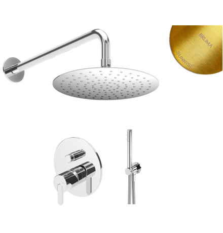Душевая система скрытого монтажа Bruma Adagio Set 1455265SR+1455914SR+1671301SR Sunrise (3 в 1)