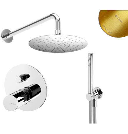 Душевая система скрытого монтажа Bruma Adagio Set 1455265SR+1455914SR+1931301SR Sunrise (3 в 1)