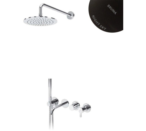 Душевая система скрытого монтажа Bruma Leaf Night Sky 1672400NS с изливом