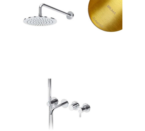 Душевая система скрытого монтажа Bruma Leaf Sunrise 1672400SR с изливом