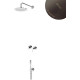 Душевая система скрытого монтажа Bruma Elo Leaf Gunmetal 1673608MG